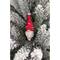 Wizardi 12" Red Glass Gnome Christmas Ornament